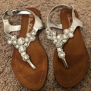 Silver sandals